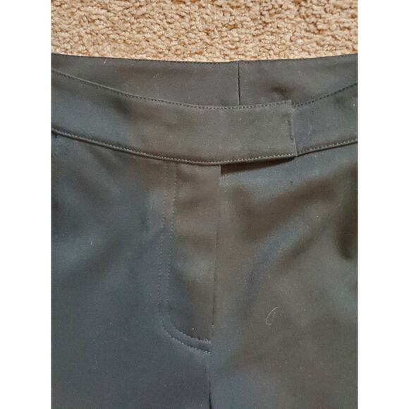 St. John Evening Black Red Metallic Embellished Leg Flare Dress Pants, Size 4 - Picture 3 of 12